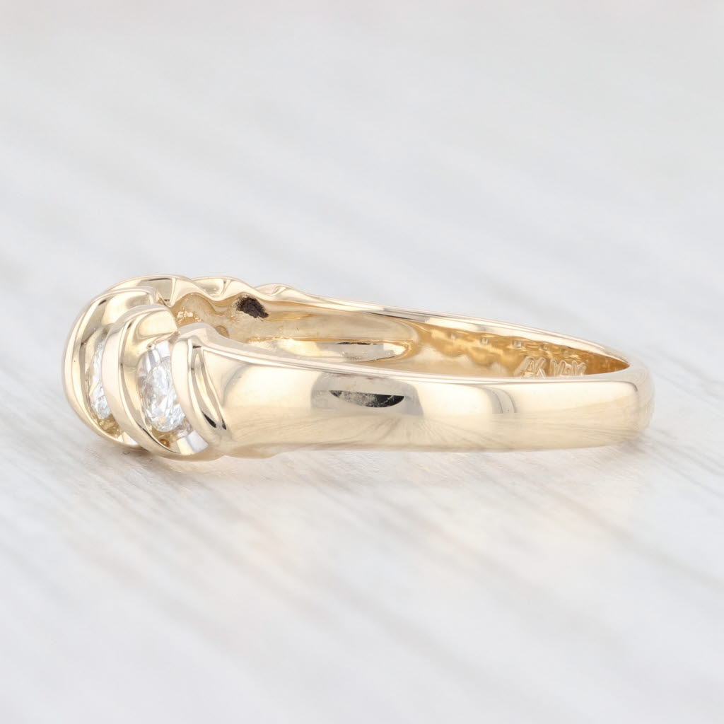 0.47ctw Diamond Wedding Band 14k Gold Size 6.25 - Allison Kauffman Anniversary Ring for Women - Elegant Bridal Jewelry Gift for Wife, Fiancee, Girlfriend - Perfect for Engagement, Proposal, Valentine's Day & Special Occasions