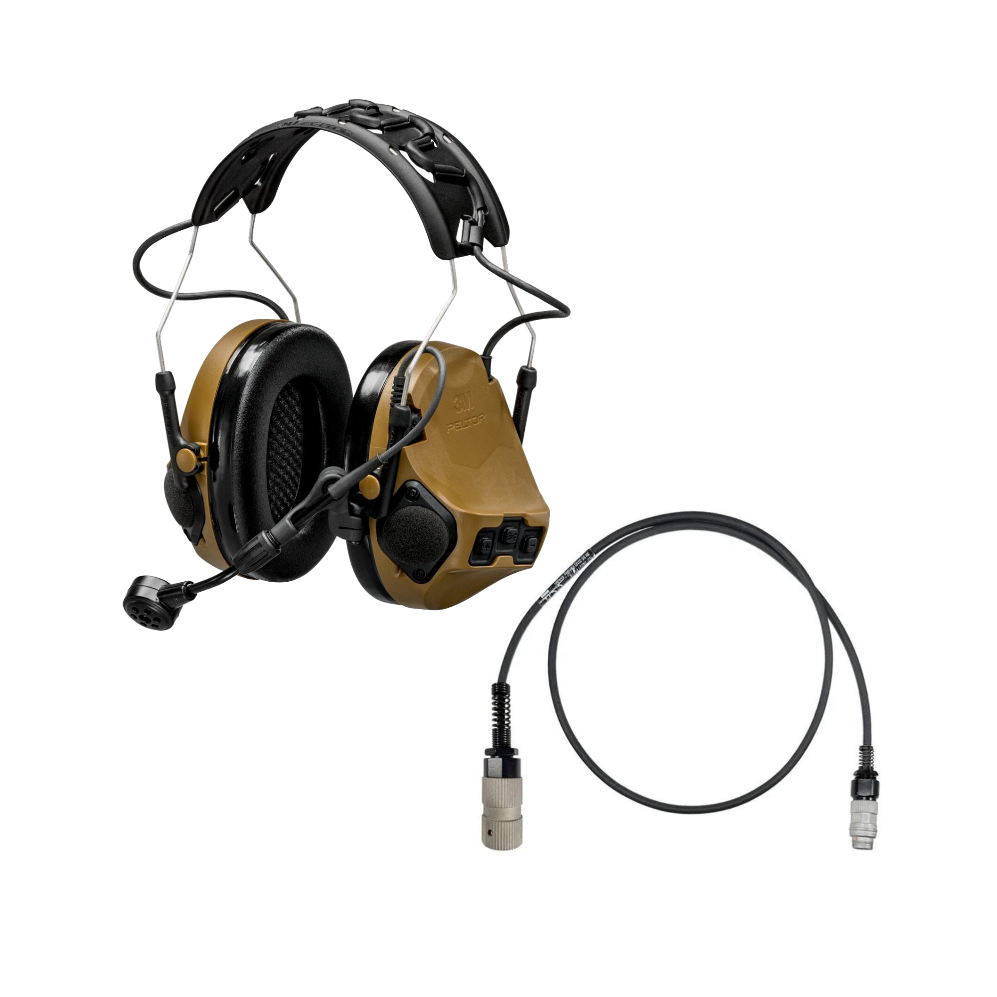 3M Peltor ComTac VII Military-Grade Tactical Headset with TMAS Technology - Hearing Protection & Communication for Special Forces, Police & Shooting Enthusiasts - Ideal for Combat Training, Range Shooting & Tactical Operations