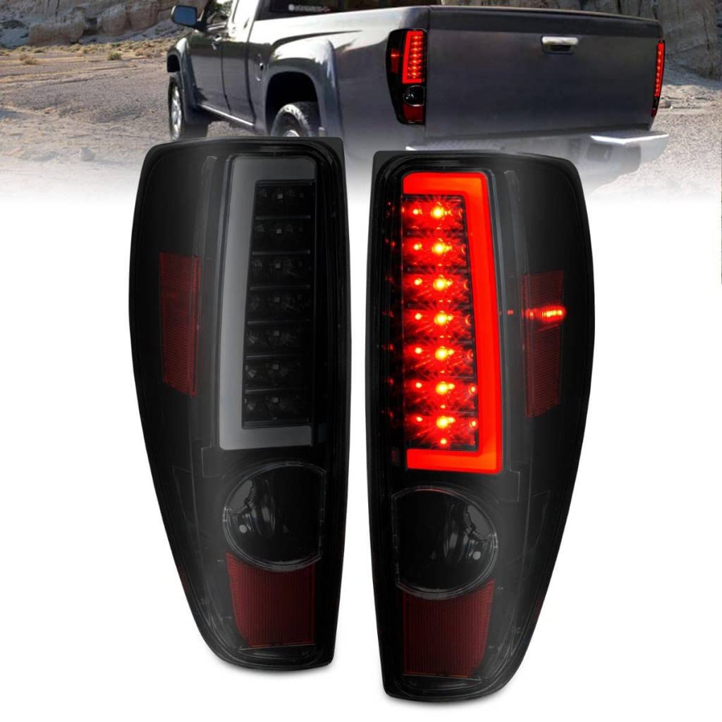 ANZO LED Tail Lights for Chevy Colorado 2004-2012 with Light Bar - Black Housing (Part #311383) | Upgrade Your Truck's Style & Visibility for Night Driving & Off-Road Adventures