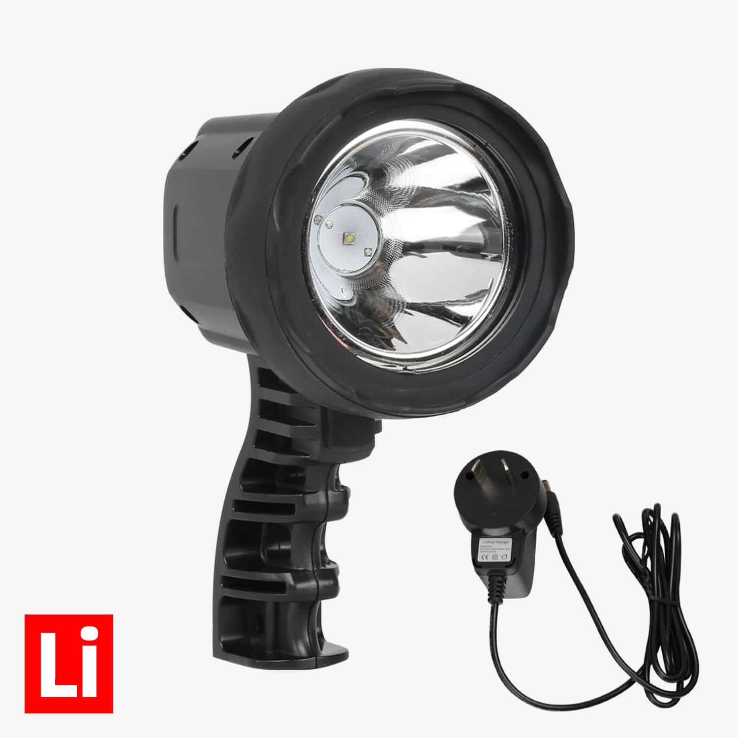 5W Rechargeable Handheld Hunting Spotlight - Bright LED Flashlight for Night Hunting, Fishing, Camping & Outdoor Adventures