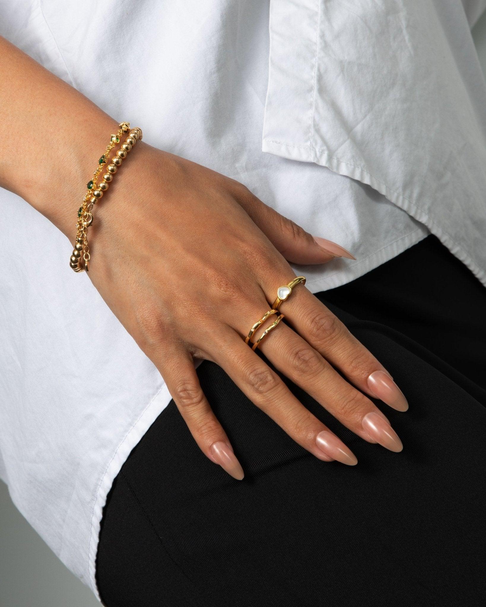 14K Gold Devon Heart Ring for Women - Dainty & Elegant Jewelry Gift for Valentine's Day, Anniversary or Birthday - Perfect for Everyday Wear & Special Occasions