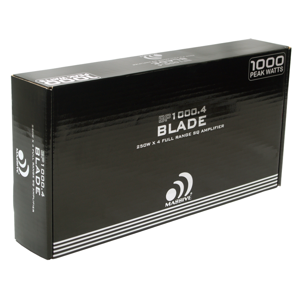 BP1000.4 V2 4-Channel Car Amplifier - 80 Watts RMS x 4 @ 4 Ohm - High Power Audio Amp for Car Stereo System - Perfect for Upgrading Vehicle Sound System & Enhancing Music Experience