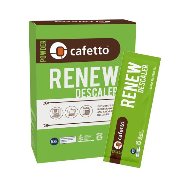 Cafetto Renew Descaler - Coffee Machine Descaler Cleaner for Espresso, Keurig & Drip Coffee Makers - Removes Limescale & Mineral Buildup - Perfect for Home & Office Use