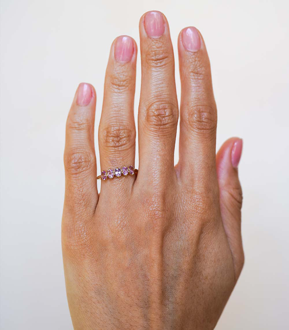 Claudette Gemstone Stacking Band Ring for Women - Elegant Stackable Jewelry for Layering, Gift for Her, Wedding, Anniversary, Everyday Wear