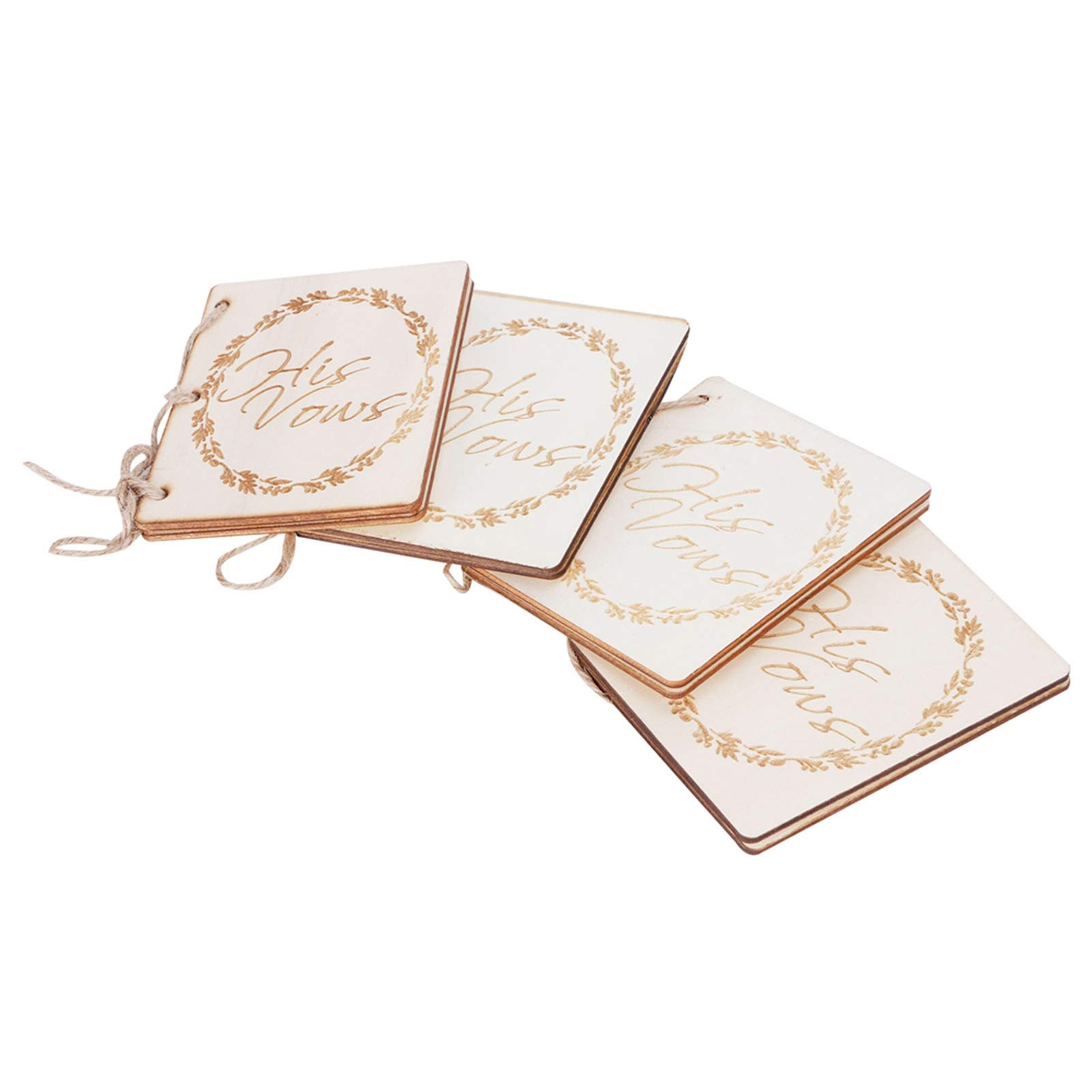 01 02 015 Wedding Vow Books - 2 Sets of Elegant Keepsake Journals for Couples (Style 1) | Perfect for Wedding Ceremonies, Anniversaries & Romantic Gift Giving