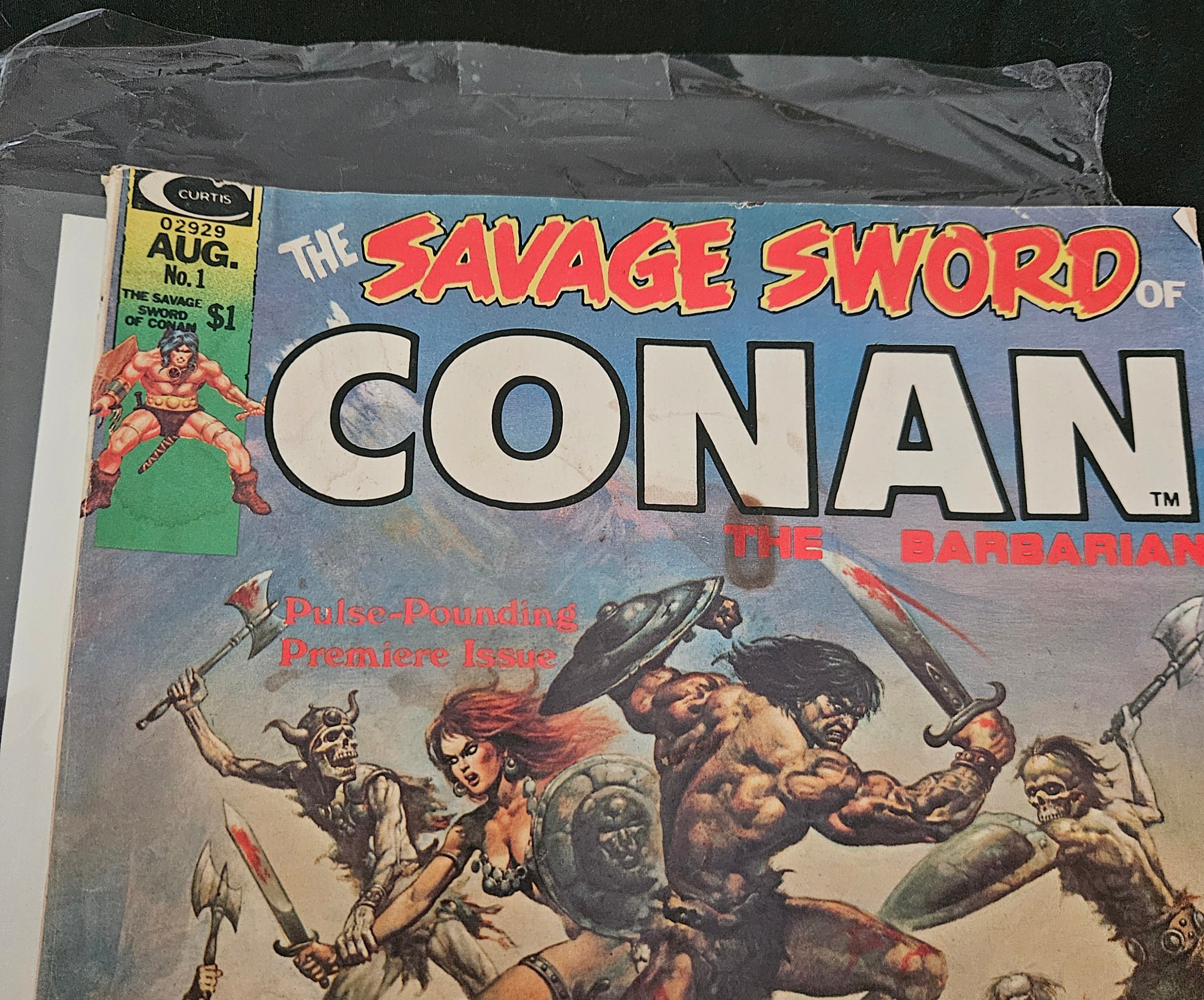 The Savage Sword of Conan The Barbarian #1 - Sword & Sorcery Marvel Comic Book (August 1974) | Epic Fantasy Adventure Collectible for Comic Enthusiasts & Conan Fans