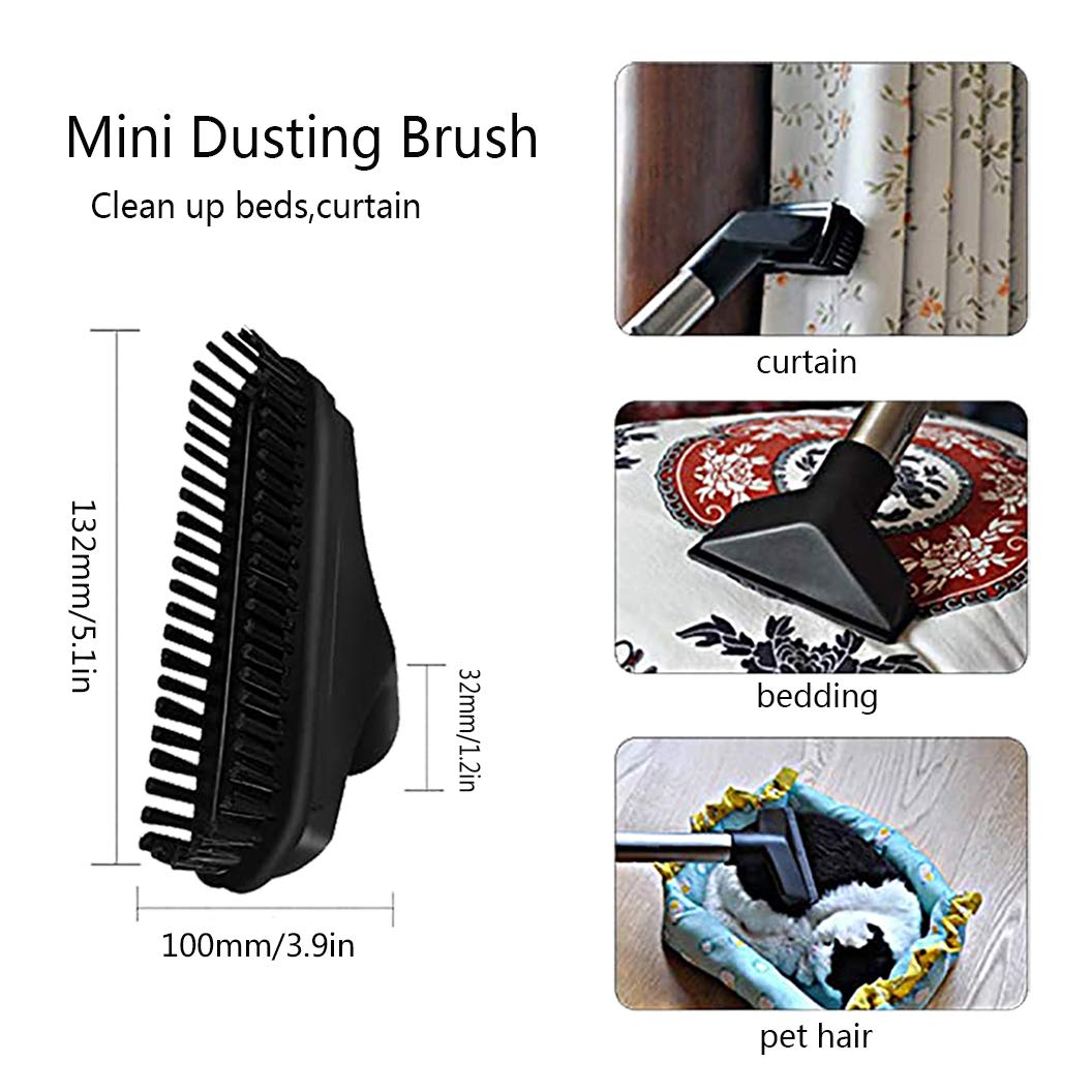 1-1/4 Inch Vacuum Attachments Brushes for Shop Vac - Universal Vacuum Cleaner Accessories Fits 1/4