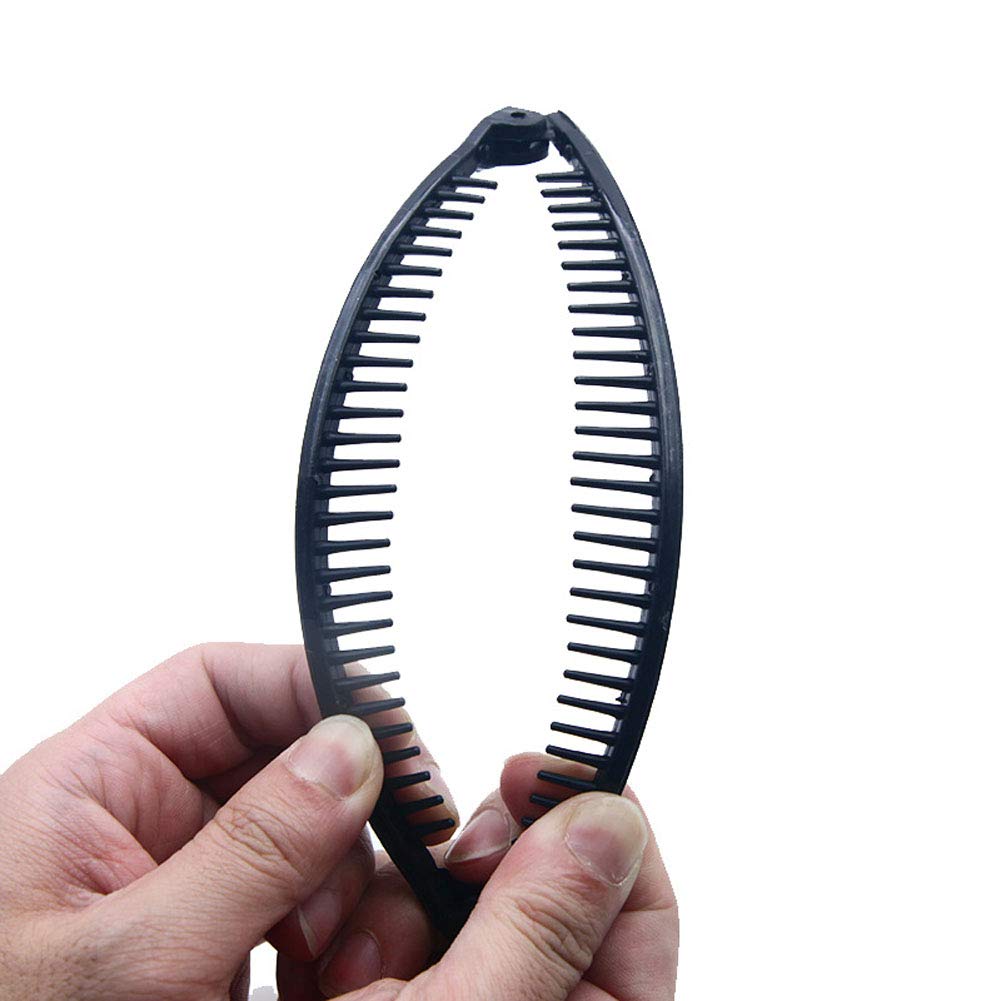 5PCS Banana Combs for Women - Plastic Classic Clasp Hair Clips, Ponytail Holders & Styling Accessories | Perfect for Updos, Ponytails & Everyday Hairstyles