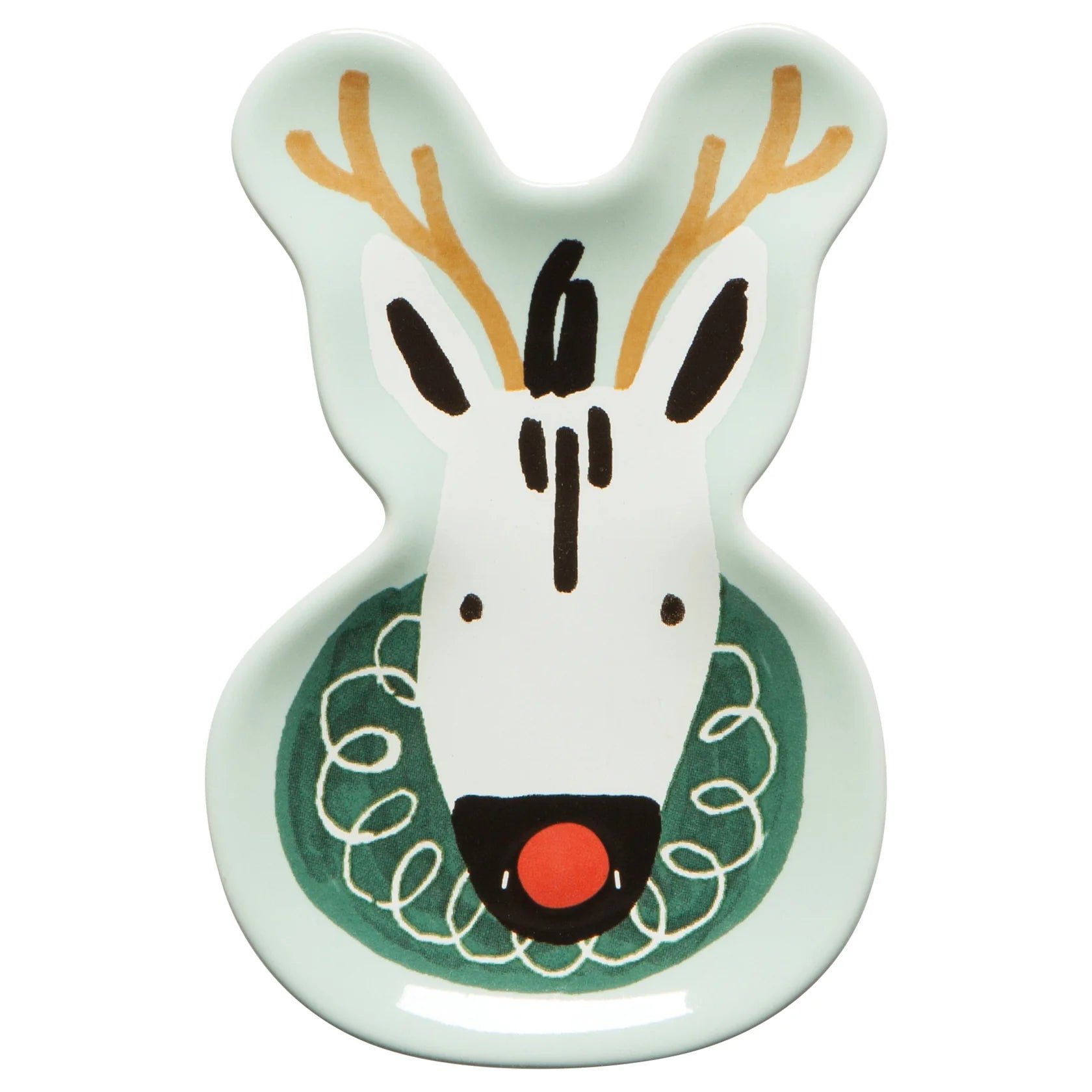 Jubilee Rudolph Imposter Shaped Dish Set of 3 - Festive Christmas Tableware for Holiday Parties & Dinner Decor