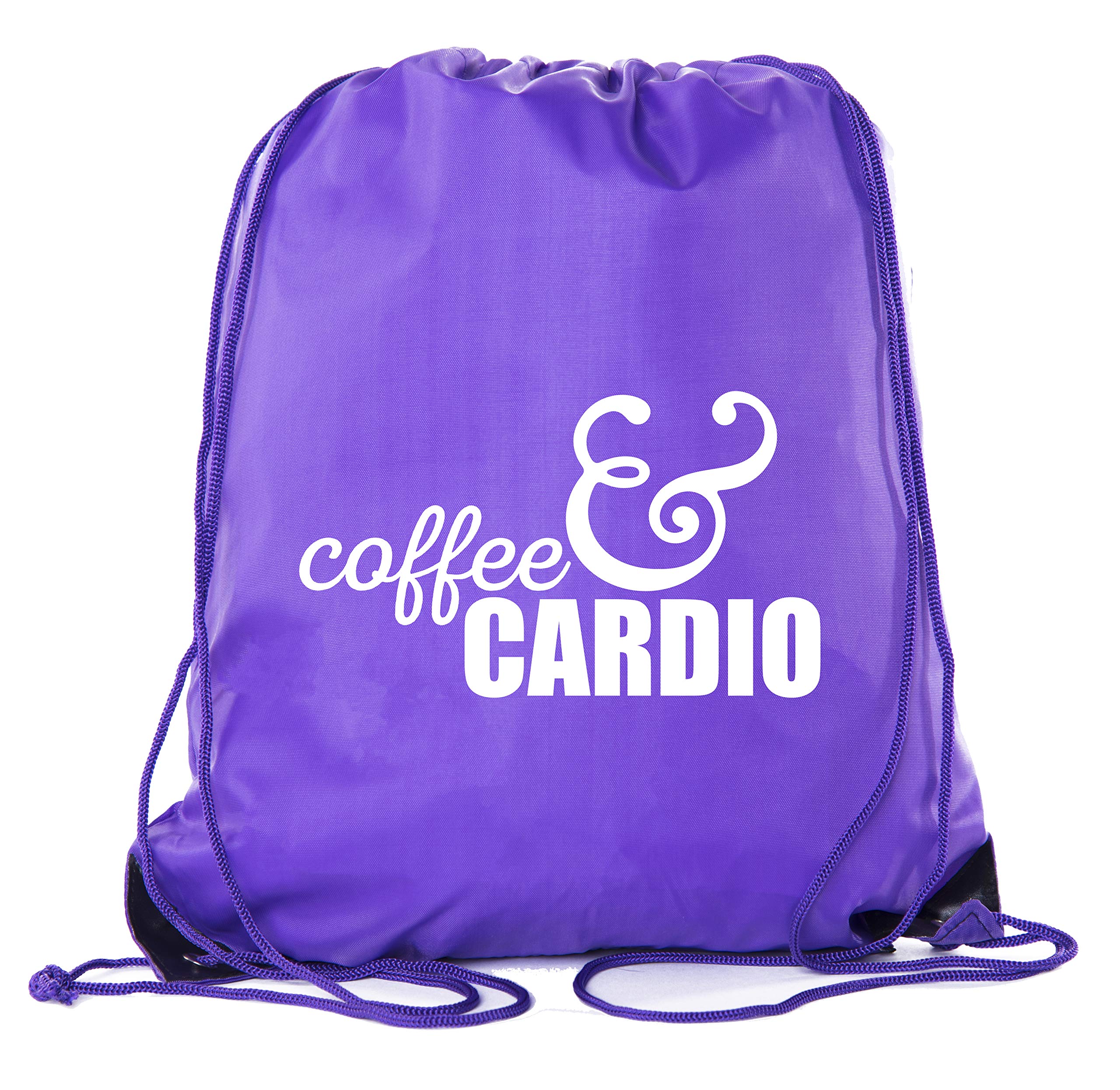 Motivational Gym Quote Drawstring Backpacks - Inspirational Fitness Bags for Workouts & Training - Perfect for Gym, Running, Yoga & Sports