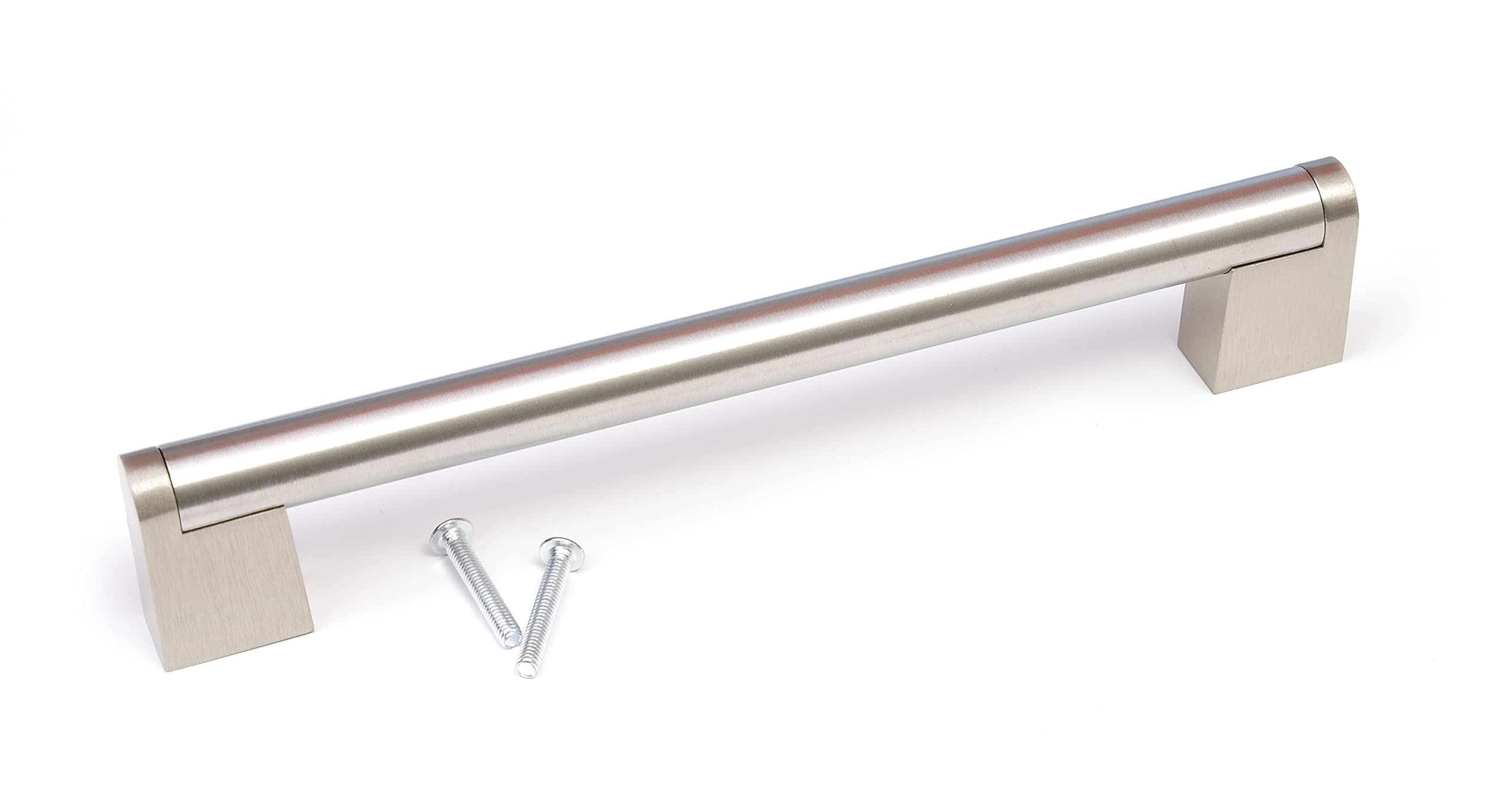 Stainless Steel Cabinet Door Handle - Brushed Finish, 96mm (1 Pack) - Perfect for Kitchen Cupboards, Wardrobes & Furniture Hardware Upgrade