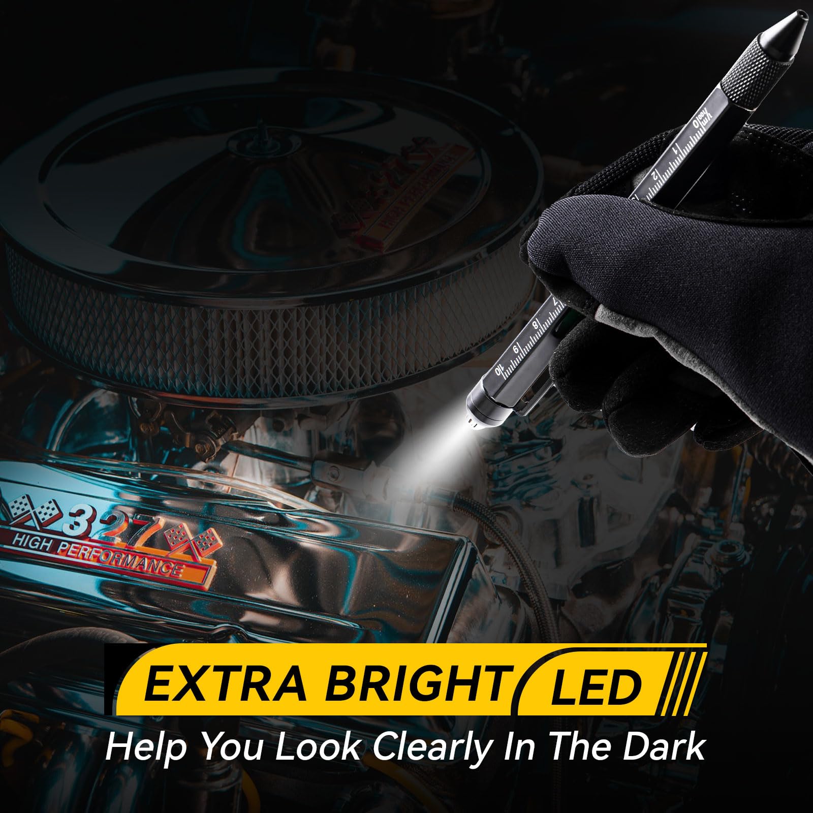 11-in-1 Multitool Pen Set with LED Light, Screwdrivers, Level & Ruler - Perfect Gift for Men, Husband, Dad | Office, Camping, DIY & Everyday Carry Essentials