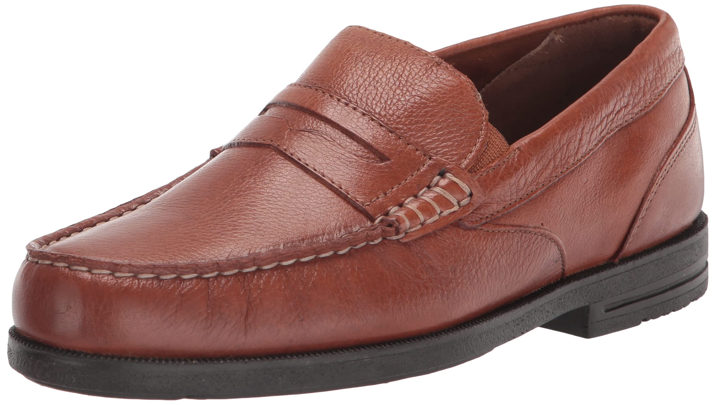Rockport Men's Preston Penny Loafer - Comfortable Slip-On Dress Shoes for Business & Casual Wear | Breathable Leather Oxfords for Office, Travel & Everyday Use