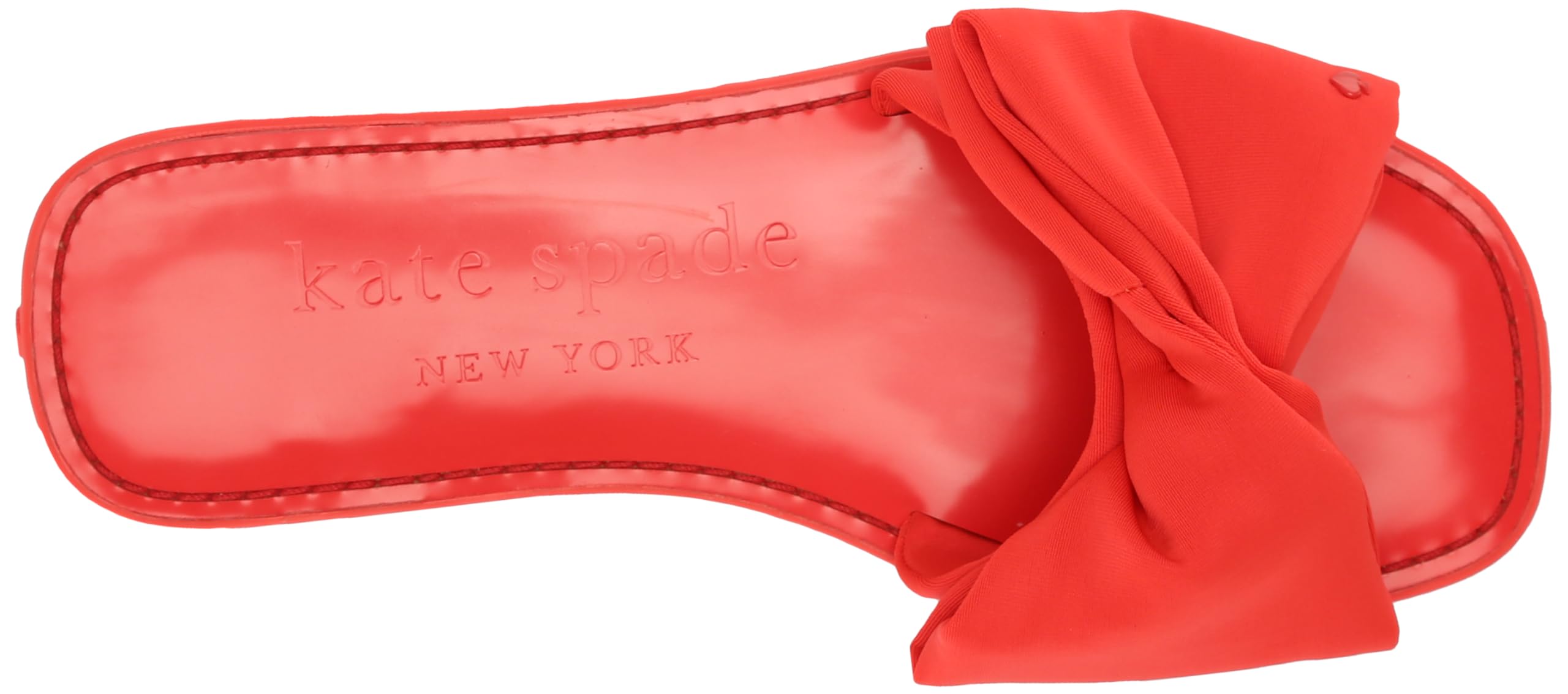 Kate Spade New York Women's Bikini Flat Sandals - Comfortable Summer Beach Slides for Pool, Vacation & Casual Outings