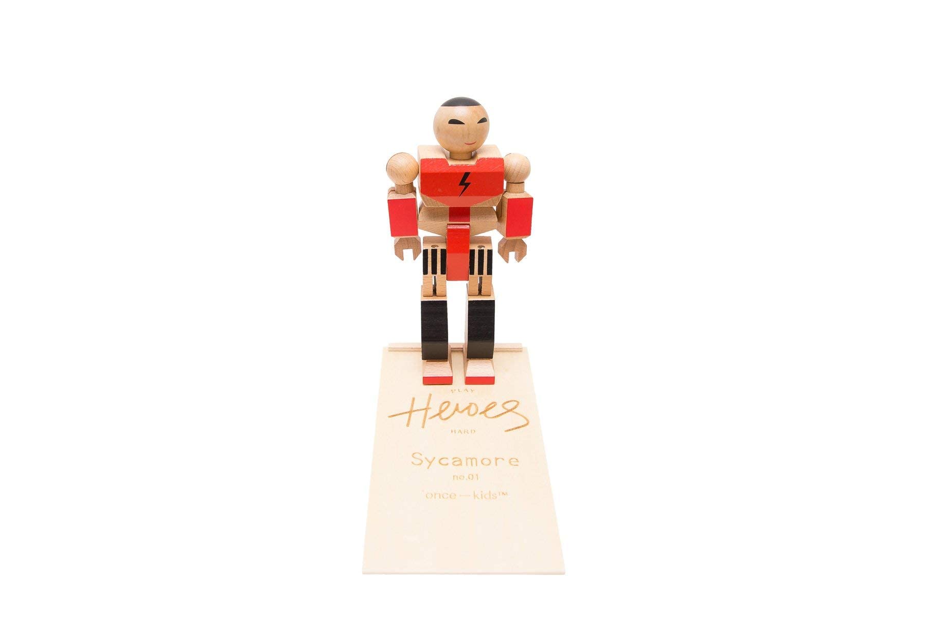Playhard Hero Action Figures - Premium Sycamore Wood Baby Toys for Imaginative Play - Durable & Safe Kids Toy Gift for Boys & Girls - Perfect for Storytelling, Role Play and Early Childhood Development