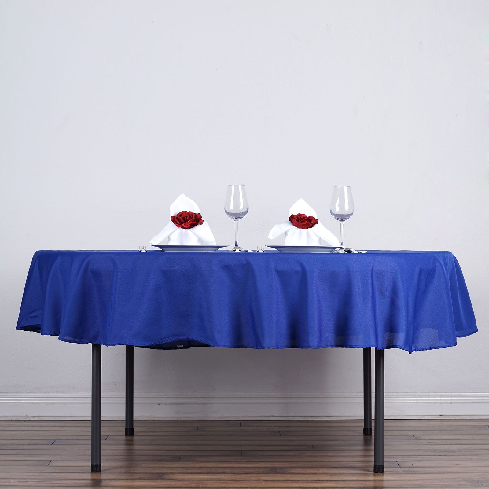 10 Pack 90 Inch Royal Blue Round Polyester Tablecloths - Premium Fabric Table Covers for Wedding, Banquet, Reception, Kitchen & Dining Room - Wrinkle & Stain Resistant (Set of 10) | Perfect for Parties, Events & Home Decor