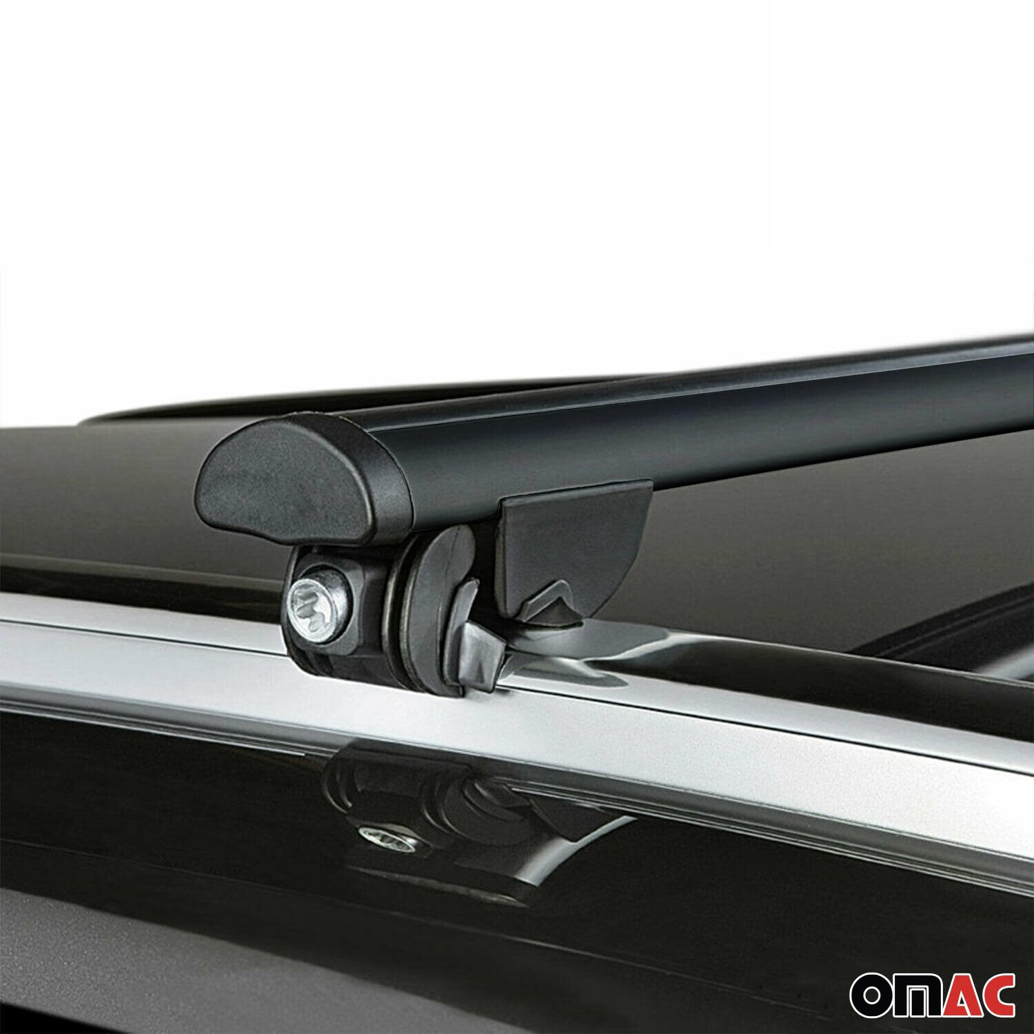 OMAC 220 Lbs Capacity Aluminum Roof Rack Cross Bars for BMW X5 F15 (2014-2018) - Heavy Duty Black Luggage Carrier - Perfect for Road Trips, Camping & Outdoor Adventures