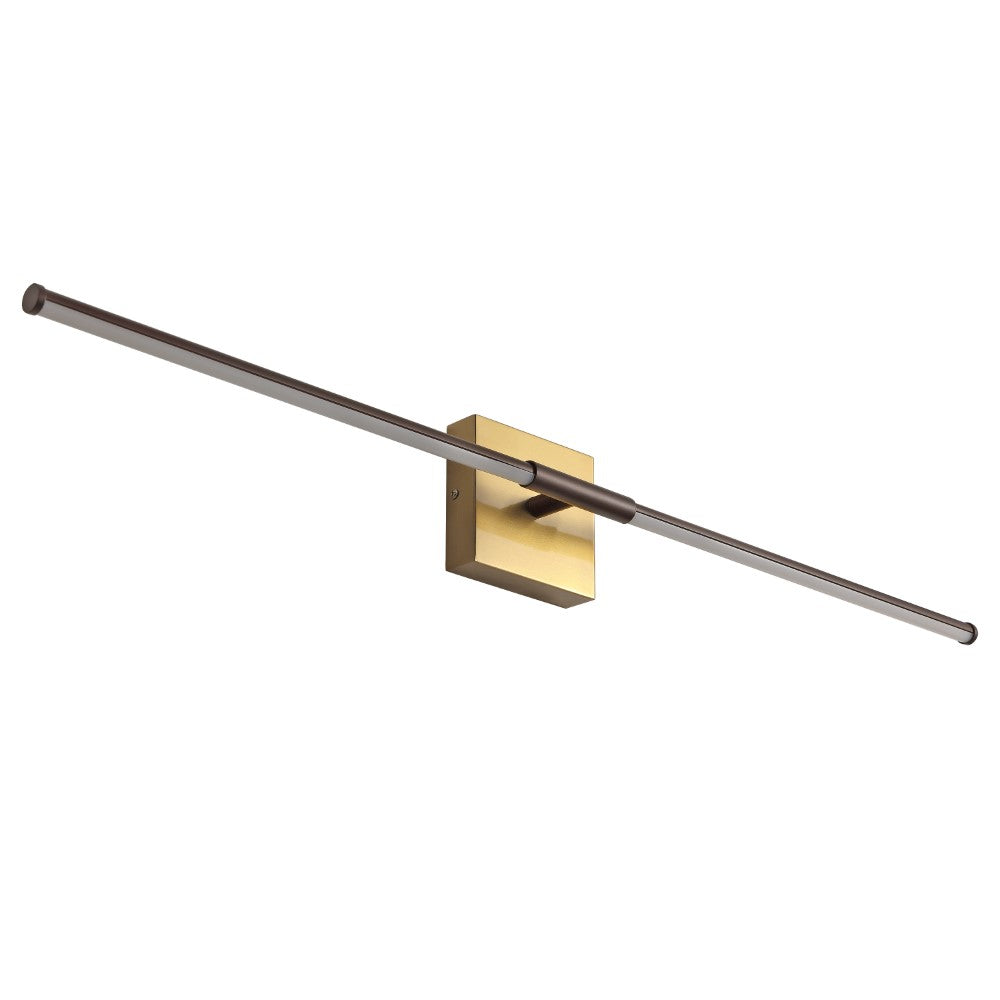 Modern Minimalist Dimmable LED Wall Sconce - 32 Inch Integrated Metal Light Fixture for Bedroom, Living Room & Hallway Lighting