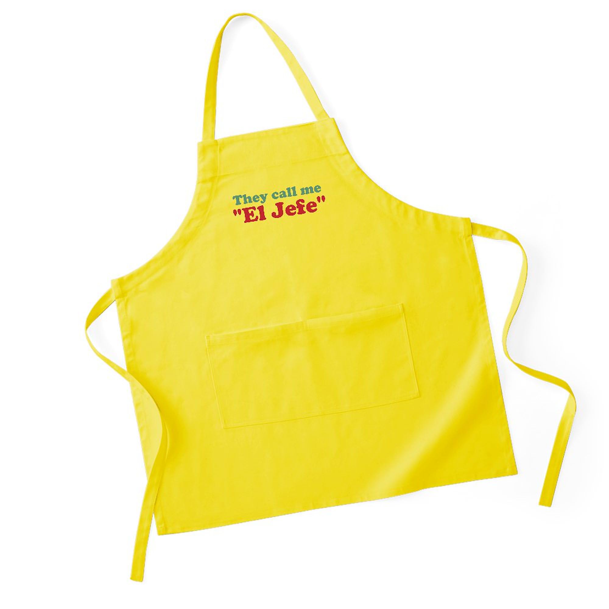 CafePress El Jefe Kitchen Apron with Pockets - BBQ Grilling & Baking Apron for Men & Women - Perfect for Cooking, Grilling, Hosting & Outdoor Parties
