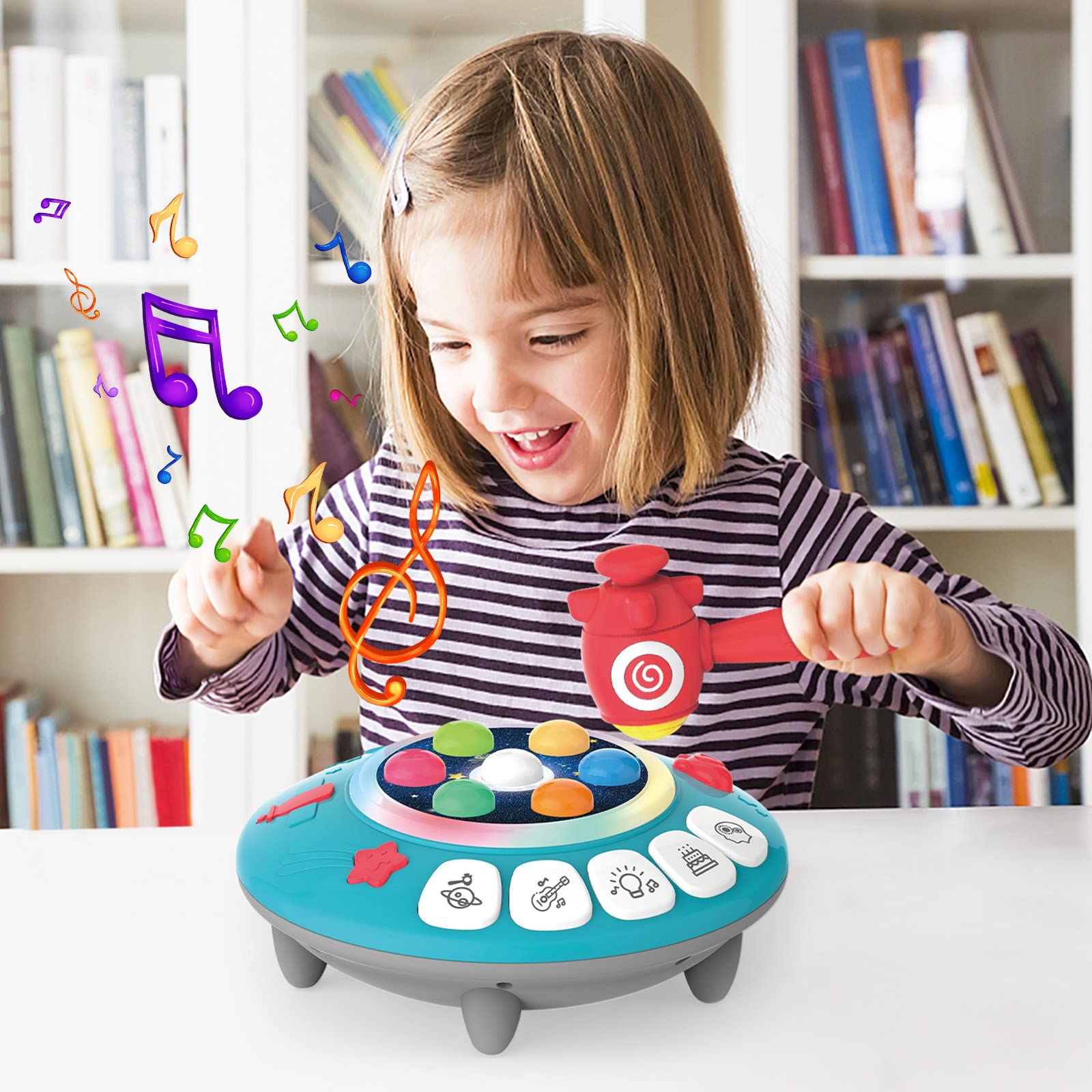Whack-A-Mole Game for Kids Ages 3-7 - Interactive Educational Toy with Creative Challenges | Fun Parent-Child Bonding Activity | Perfect Birthday Gift for Boys & Girls | Great for Indoor Play, Classroom Learning & Family Game Nights