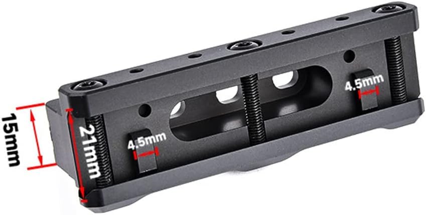 Aimsniper Tactical FAST Series Scope Mount for Fiber Optic & Mini Red Dot Sights - 2-Pack Black - Perfect for Hunting, Shooting Range & Tactical Training