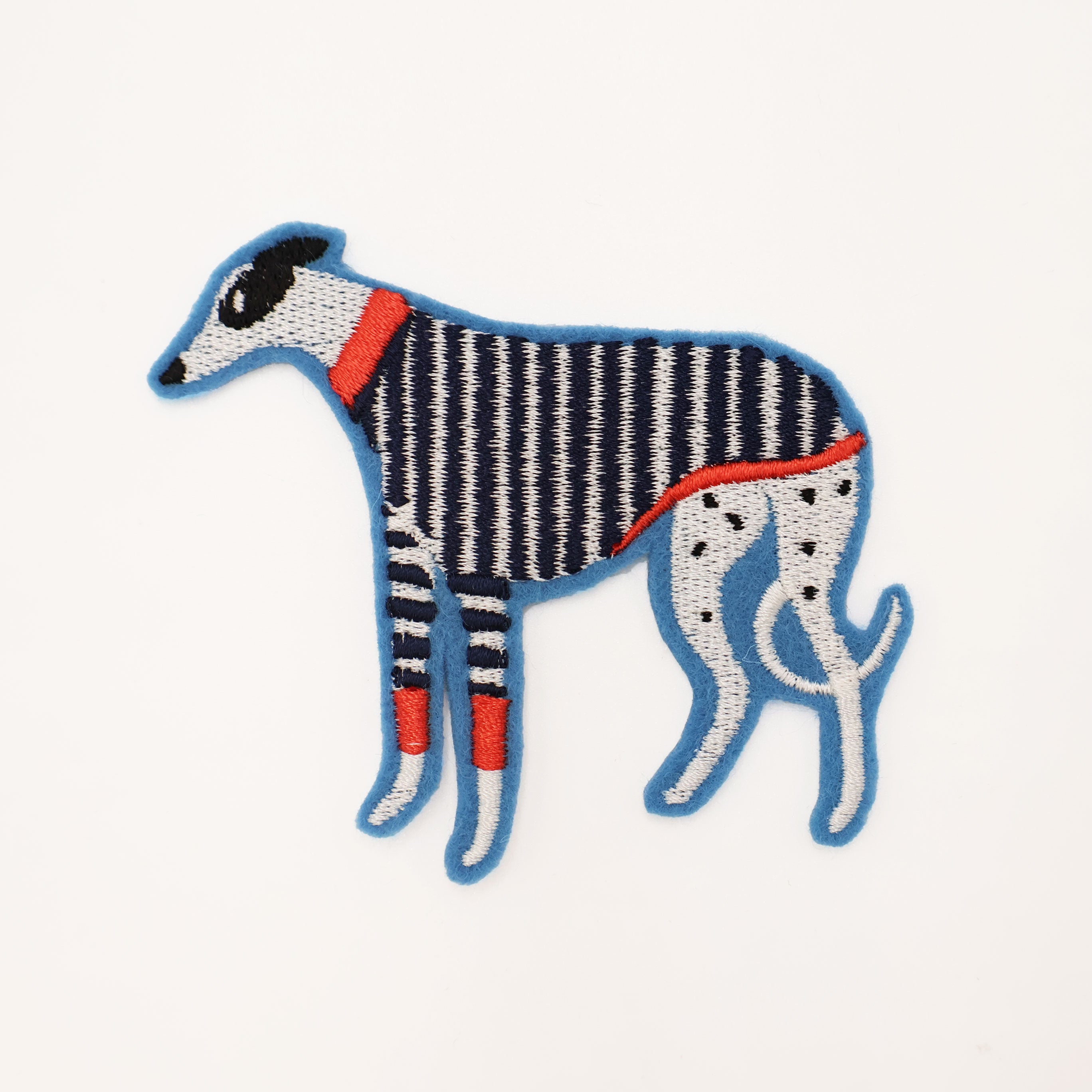 Bryony Moss Aussie Hound Patch - Cute Australian Shepherd Dog Iron On Embroidered Patch for Jackets, Backpacks & DIY Crafts