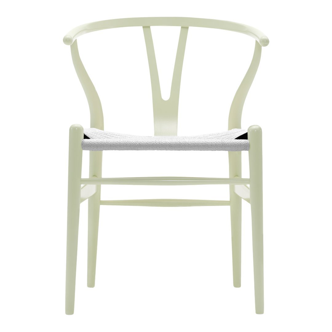 CH24 Wishbone Chair by Hans J. Wegner - Modern Scandinavian Dining Chair in Soft Colors - Perfect for Dining Rooms, Kitchens, and Home Offices