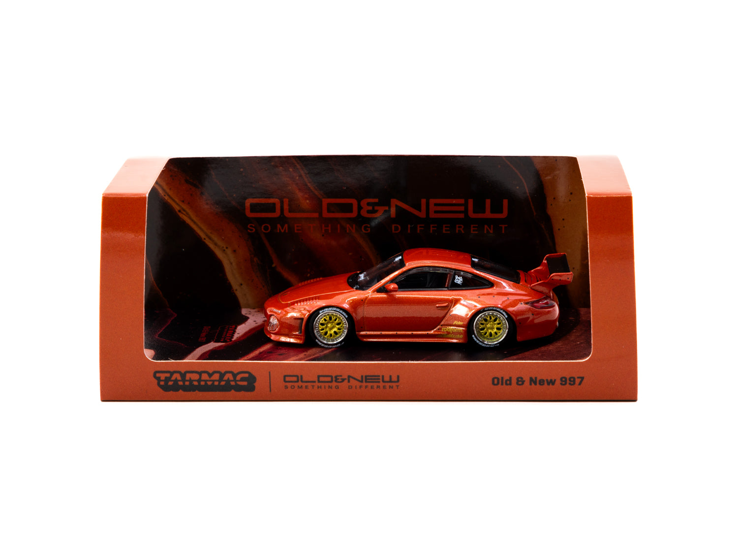Tarmac Works 1/64 Scale Porsche 911 (997) Diecast Model Car - Red Metallic Finish | Collectible Miniature Vehicle for Display & Racing Scenes | ROAD64 Series