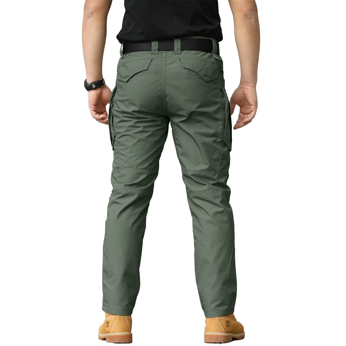 NAVEKULL Men's Tactical Hiking Pants - Ripstop Military Cargo Pants Lightweight Outdoor Work Trousers for Camping, Hiking & Adventure Activities