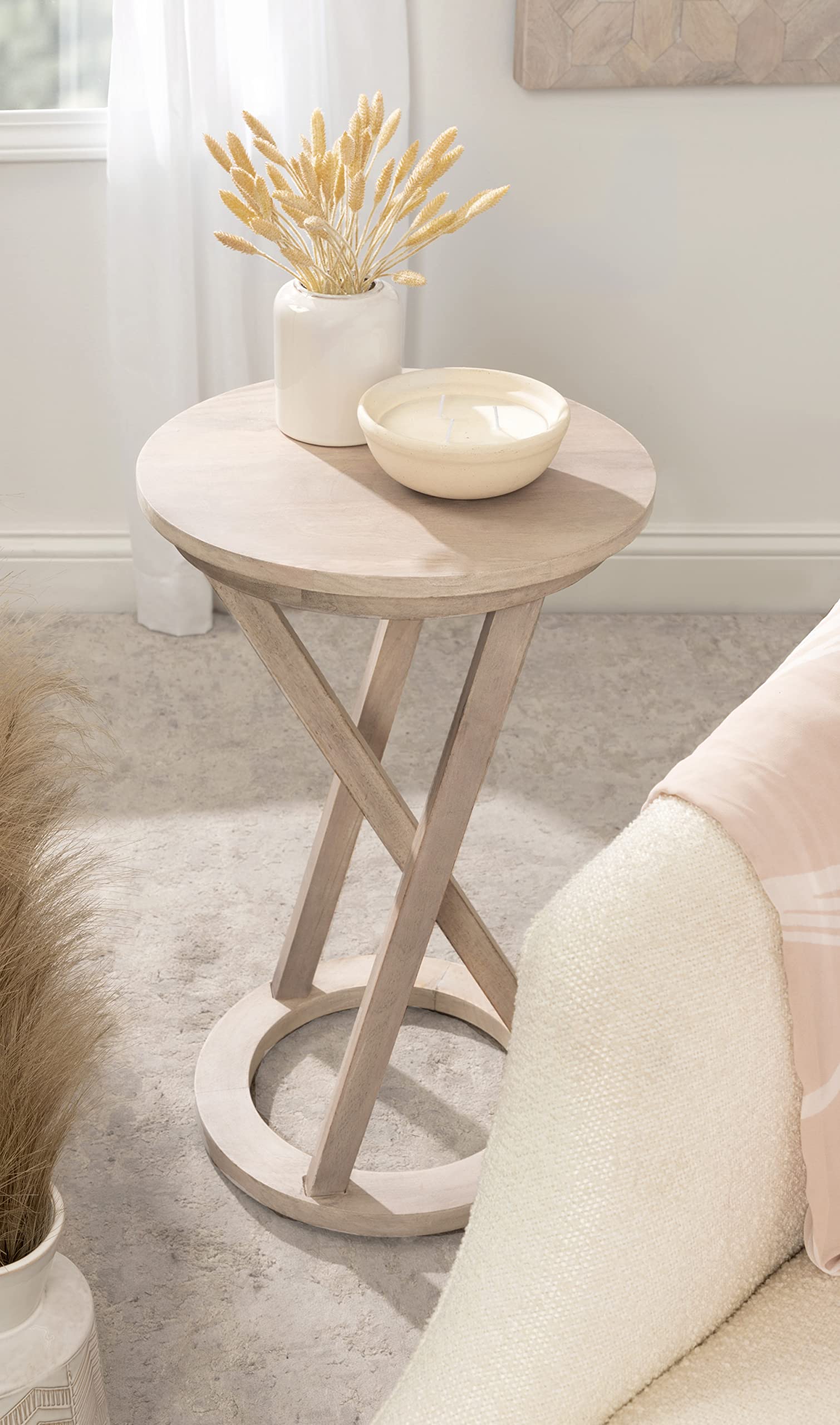 Kate and Laurel Aja Modern Round Side Table - 15