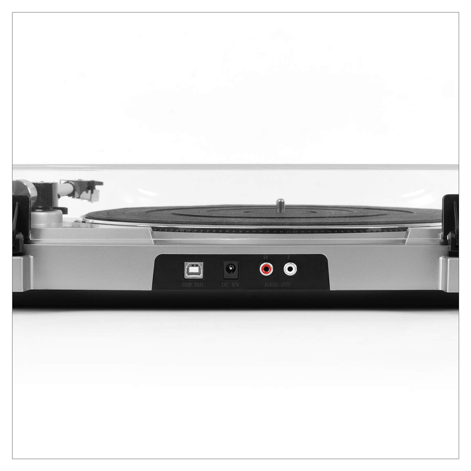 Victrola Pro USB Record Player with 2-Speed Turntable (33/45 RPM), Dust Cover & Built-in Speakers - Silver (VPRO-3100-SLV) | Convert Vinyl to Digital | Perfect for Home, Office & DJ Beginners