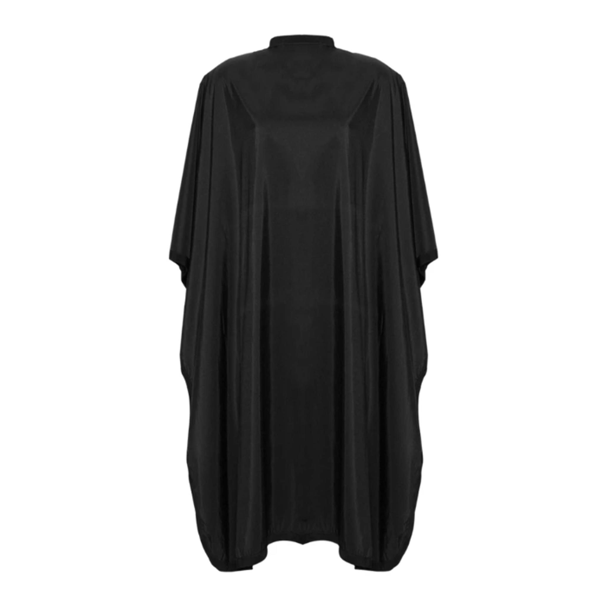 Professional Black Barber Cape for Haircuts & Styling - Waterproof & Adjustable for Salon, Home Use & Grooming