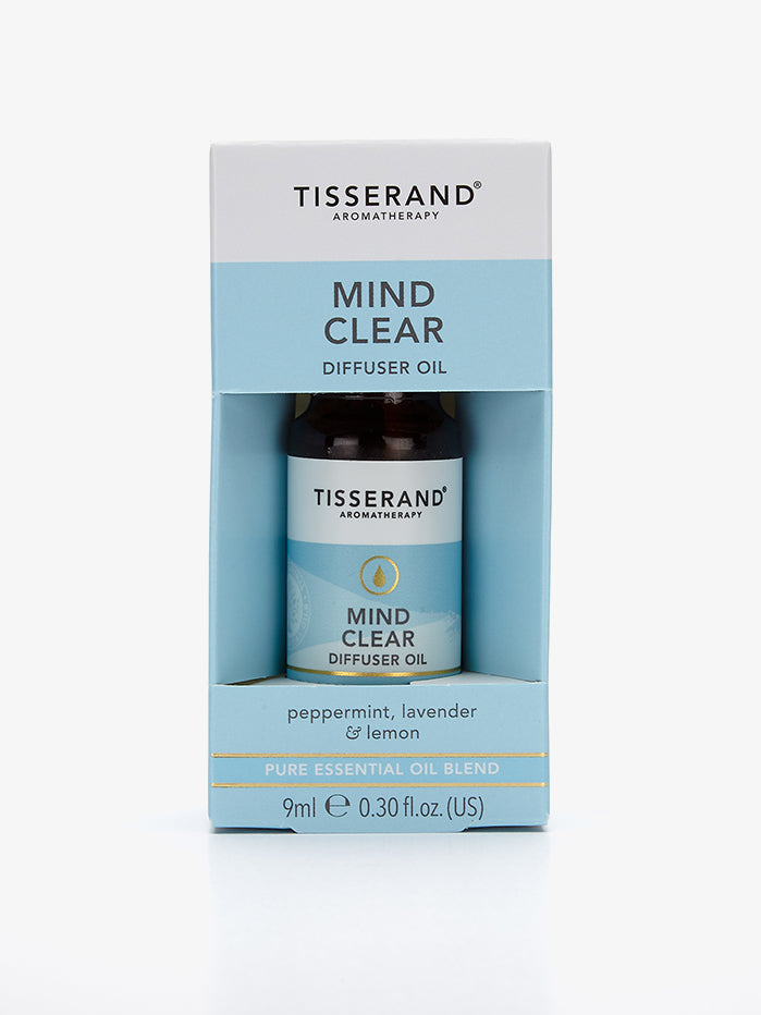 Tisserand Aromatherapy Essential Oil - Mind Clear Blend for Stress Relief & Mental Clarity | Perfect for Diffusers, Massage & Home Relaxation