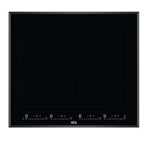AEG IKK64681FB 60CM Built-in Induction Cooktop - Fast & Energy Efficient Electric Stove for Modern Kitchens | Perfect for Home Cooking, Boiling & Frying