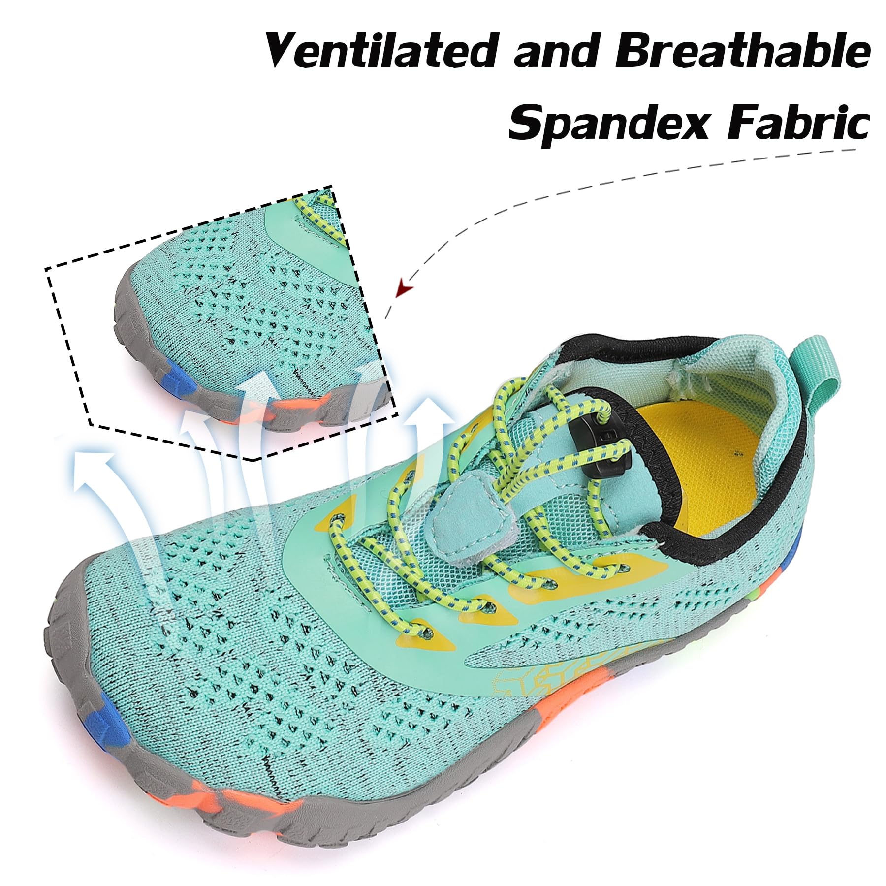 DimaiGlobal Kids Barefoot Shoes - Breathable Lightweight Trail Running Sneakers for Boys & Girls (Toddler to Big Kid) - Perfect for Outdoor Play, Sports & Everyday Comfort