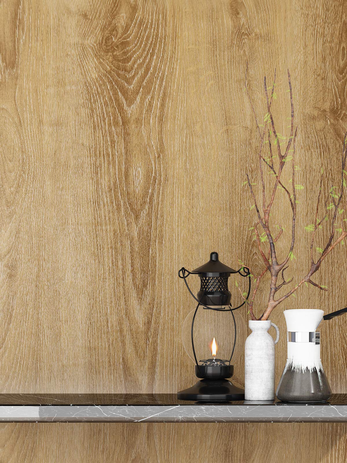 FunStick 36x200 Inch Wood Grain Peel & Stick Wallpaper - Waterproof Self-Adhesive Vinyl Contact Paper for Cabinets, Countertops, Shelves, Dressers & Tables | Easy Removable Shelf Liner for Kitchen, Bathroom & Closet Organization