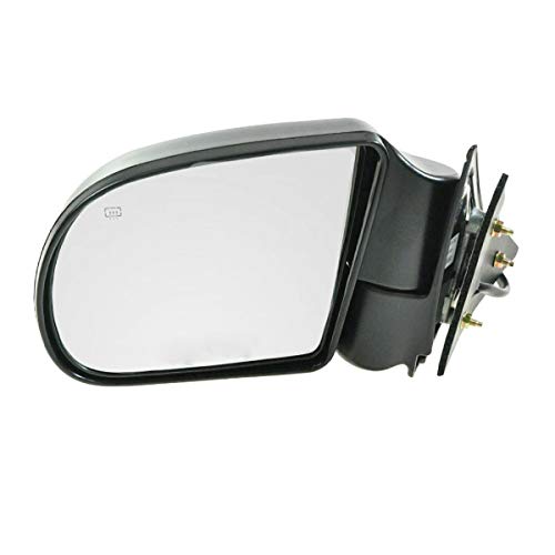 98-05 Chevy Blazer & S10 Pickup Truck Power Heated Left Side Rear View Mirror Replacement - Defogging & Anti-Glare for Safe Winter Driving