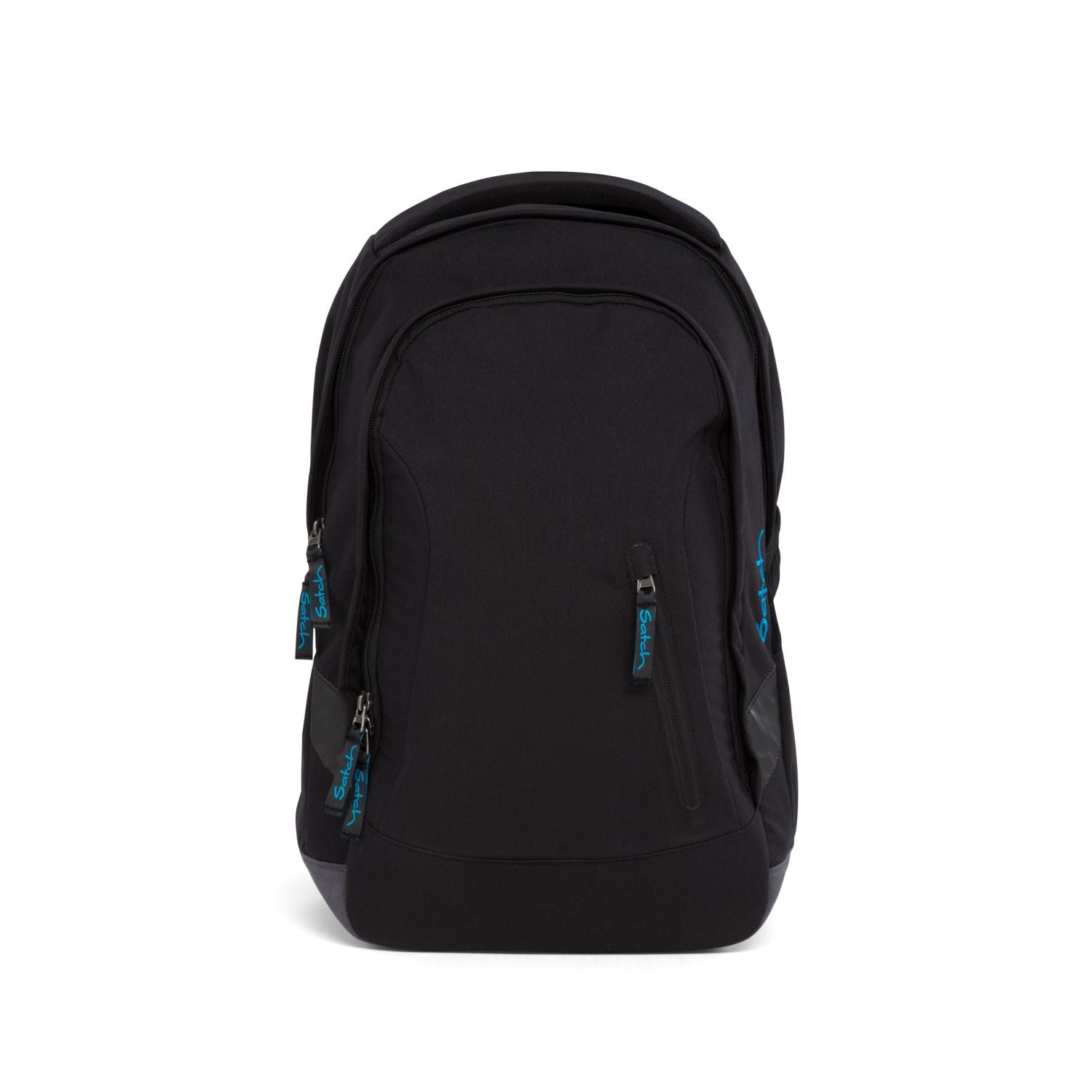 Satch Sleek Black Bounce - Premium Lightweight Backpack for Work, Travel & School | Water-Resistant Laptop Bag with USB Charging Port | Perfect for Commuters, Students & Business Professionals