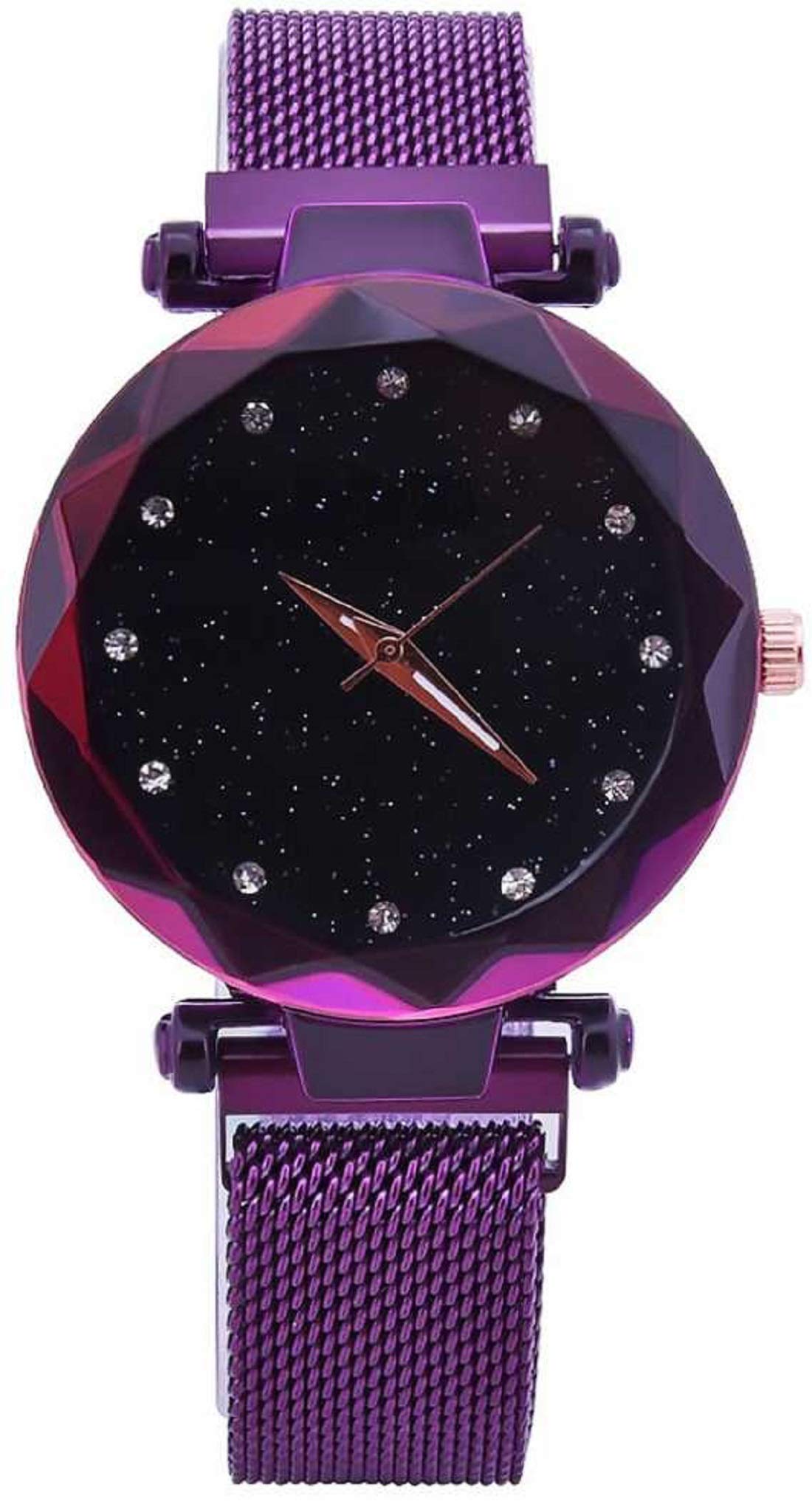 Fuerdanni Women's Luxury Mesh Magnetic Buckle Starry Sky Quartz Watch - Elegant Dress Watch for Women - Perfect for Office, Party & Special Occasions