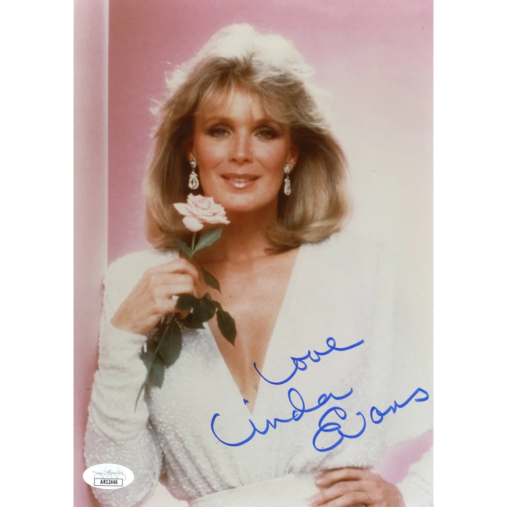 Linda Evans Autographed 8x10 Photo - Signed Dynasty Actress Memorabilia with JSA COA - Perfect for Collectors, Fans & Home Theater Decor