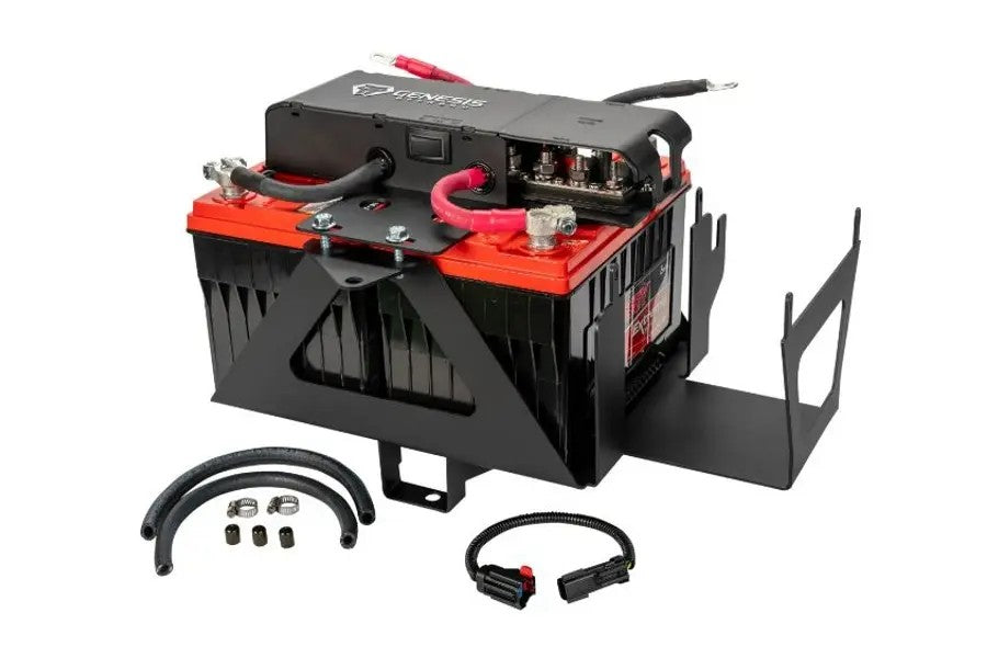 2007-2011 Jeep Wrangler JK Dual Battery Kit - Genesis Offroad Gen 3 Battery System for Off-Roading & Overlanding Adventures
