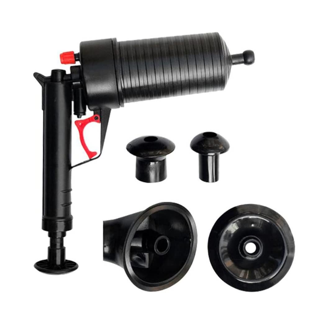 JHHDP Air Power Drain Blaster Gun - Heavy Duty Toilet Dredge Pump & Bathroom Cleaner for Sink Pipe Clogs - Effective Plunger Opener Tool (Color A) - Perfect for Kitchen, Bathroom, and Household Drain Cleaning