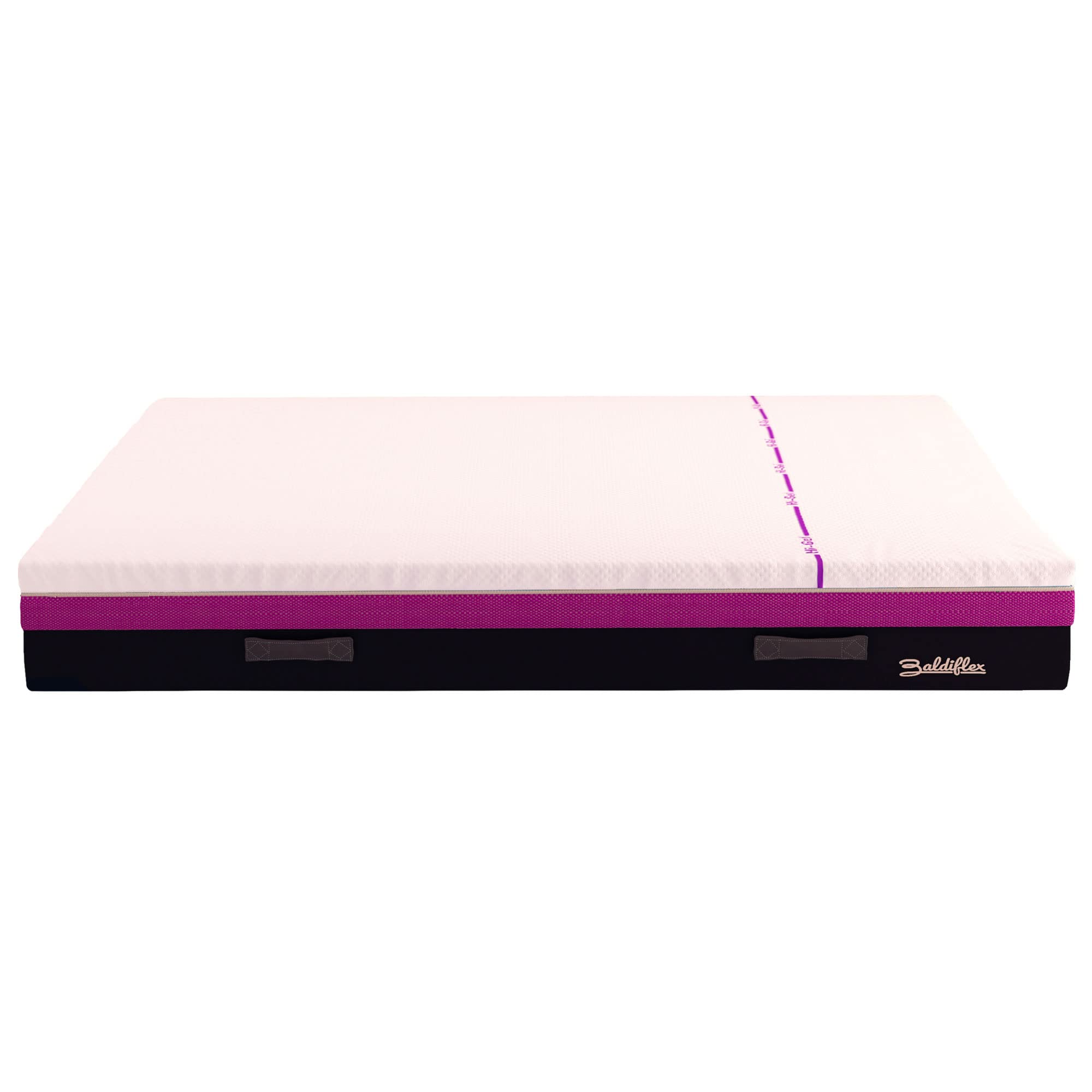 Baldiflex HiGel Memory Foam Mattress - Single Size (80x190x25cm) Viscoelastic Gel Mattress for Pressure Relief & Back Support - Perfect for Small Bedrooms, Guest Beds & Dorm Rooms