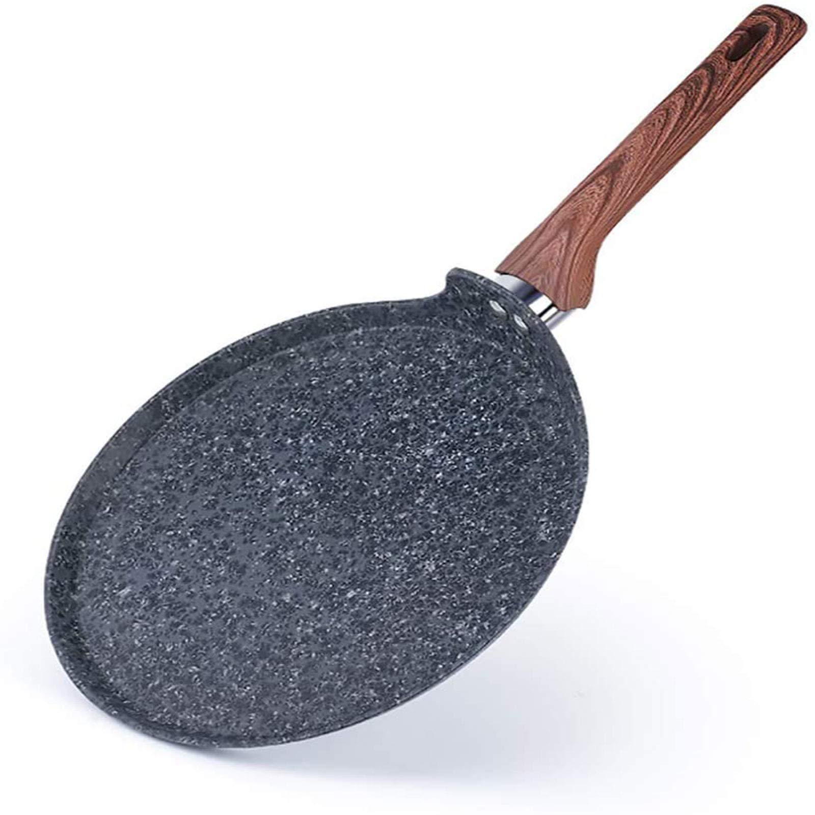 **26cm Non-Stick Frying Pan - Stone Coated, Induction Compatible, Universal for Gas & Electric Stoves - Perfect for Pancakes, Shabu-Shabu & Stir-Frying**