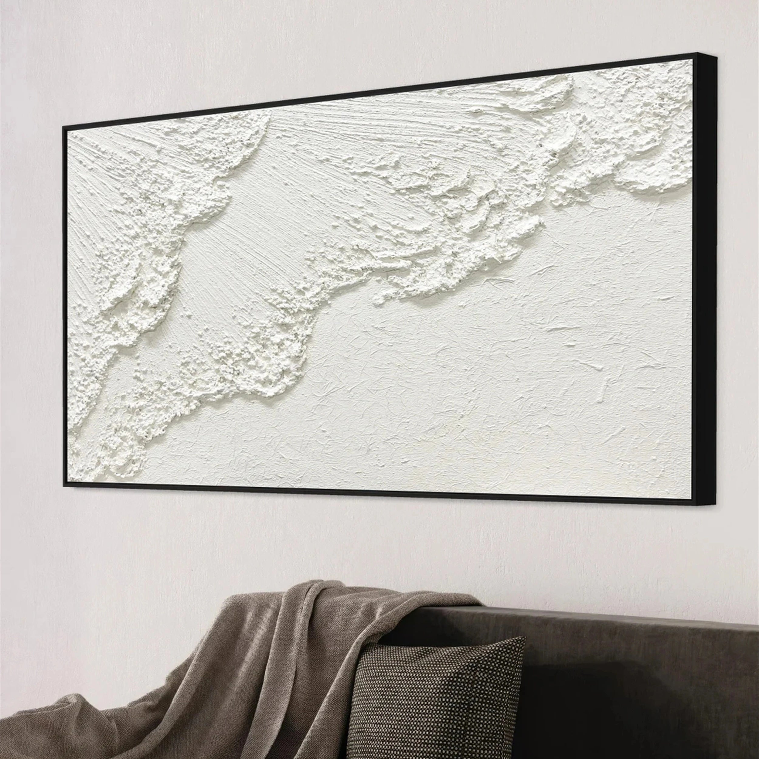 Minimalist Textured Plaster Art Painting - Modern Abstract Wall Decor for Living Room, Bedroom & Office #MM123