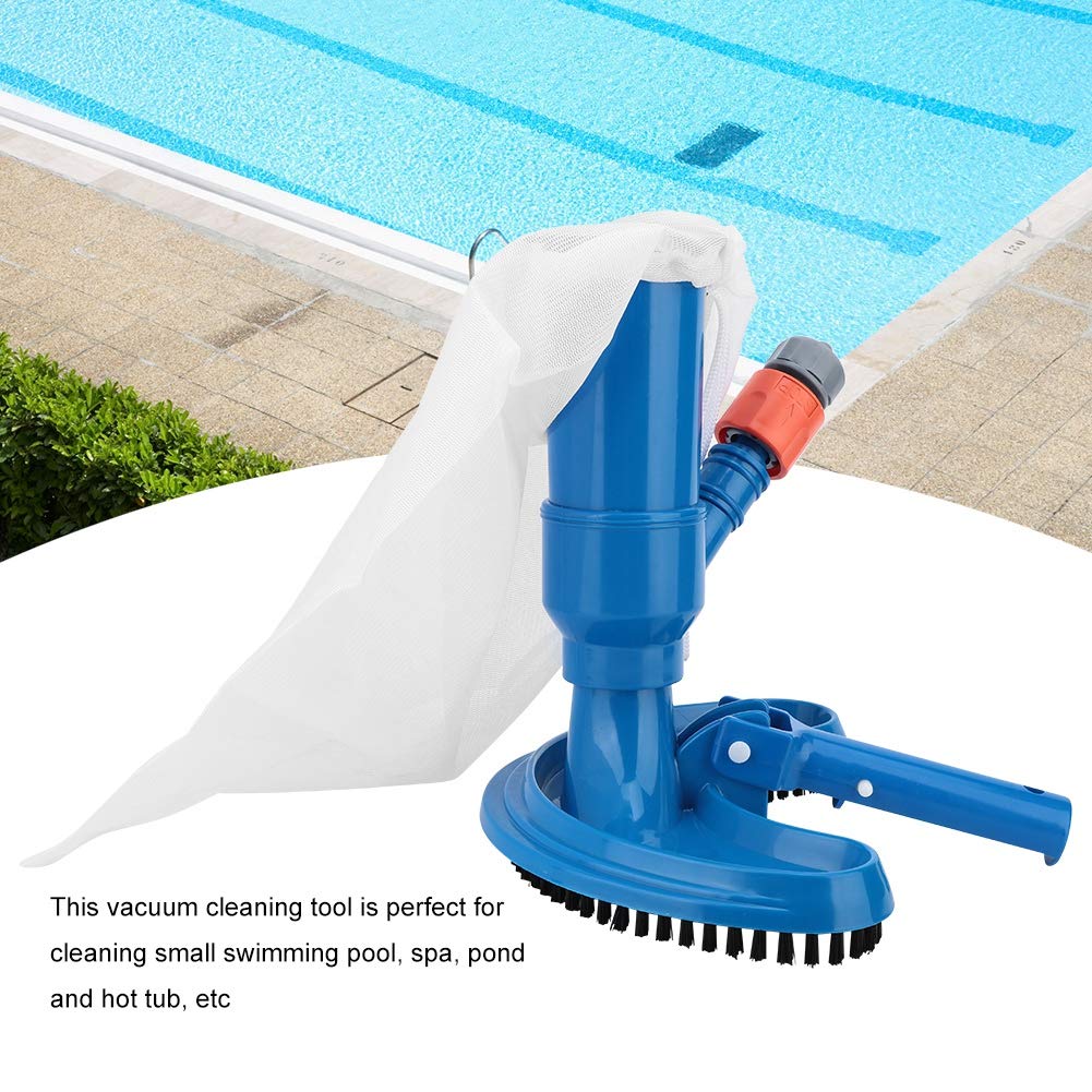 Portable Pool Vacuum Cleaner Brush Tool - Electric Swimming Pool, Spa, Pond & Hot Tub Cleaner for Small Pools | Easy Water Maintenance for Backyard, Garden & Home Use