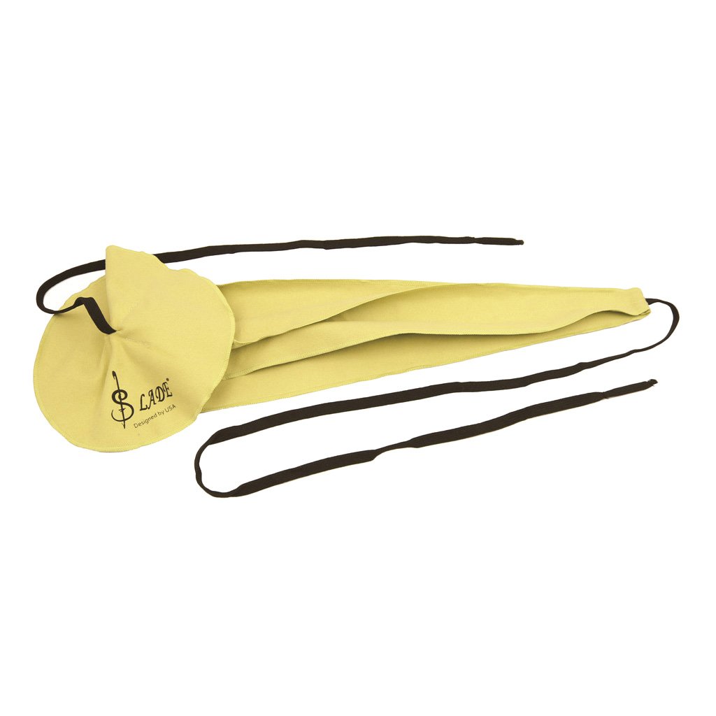 TOOYFUL Saxophone Cleaning Cloth - Microfiber Cleaning Swab for Saxophone, Flute & Clarinet - Yellow - Perfect for Instrument Maintenance & Music Practice