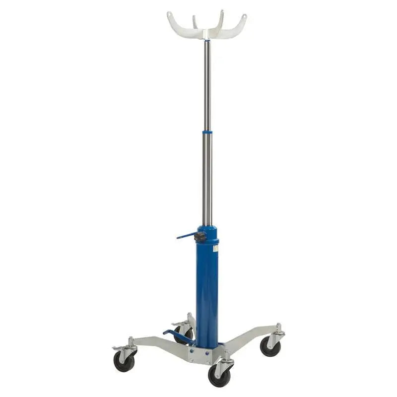 AC Hydraulic Telescopic Transmission Jack - Heavy Duty Car Lift for Auto Repair & Maintenance | Perfect for Mechanics, DIY Garage & Professional Workshops