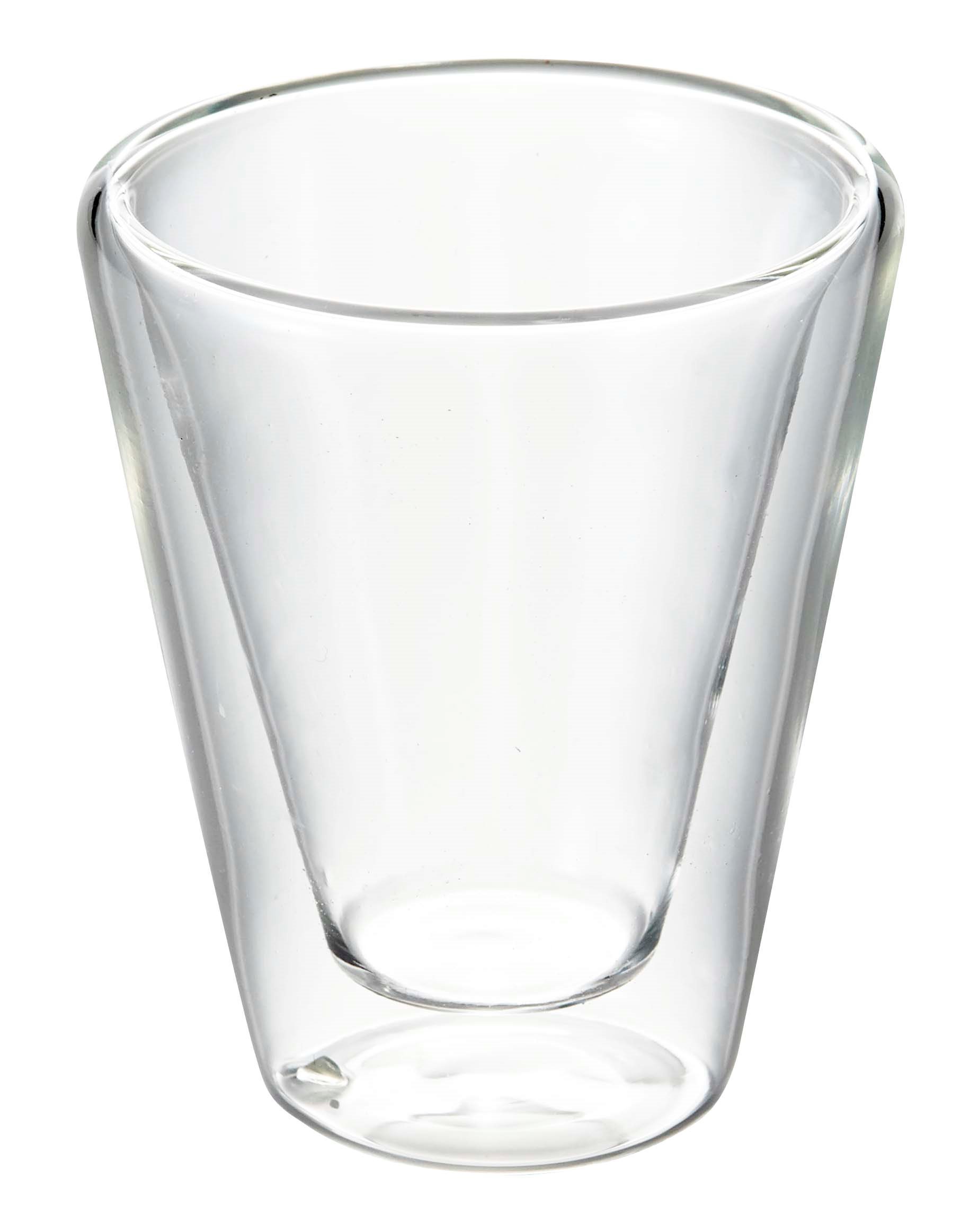 Premium Set of 2 Caffeino Luigi Bormioli 85ml Espresso Cups - Durable Glass Coffee Cups for Home, Cafe & Restaurant Use