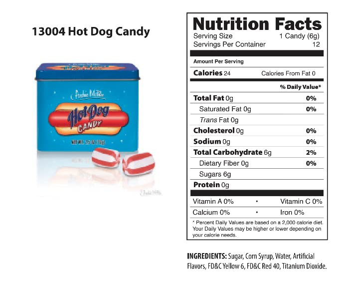 McPhee's Hot Dog Flavored Candy - Sweet & Savory Treat for Parties, Halloween & Movie Nights